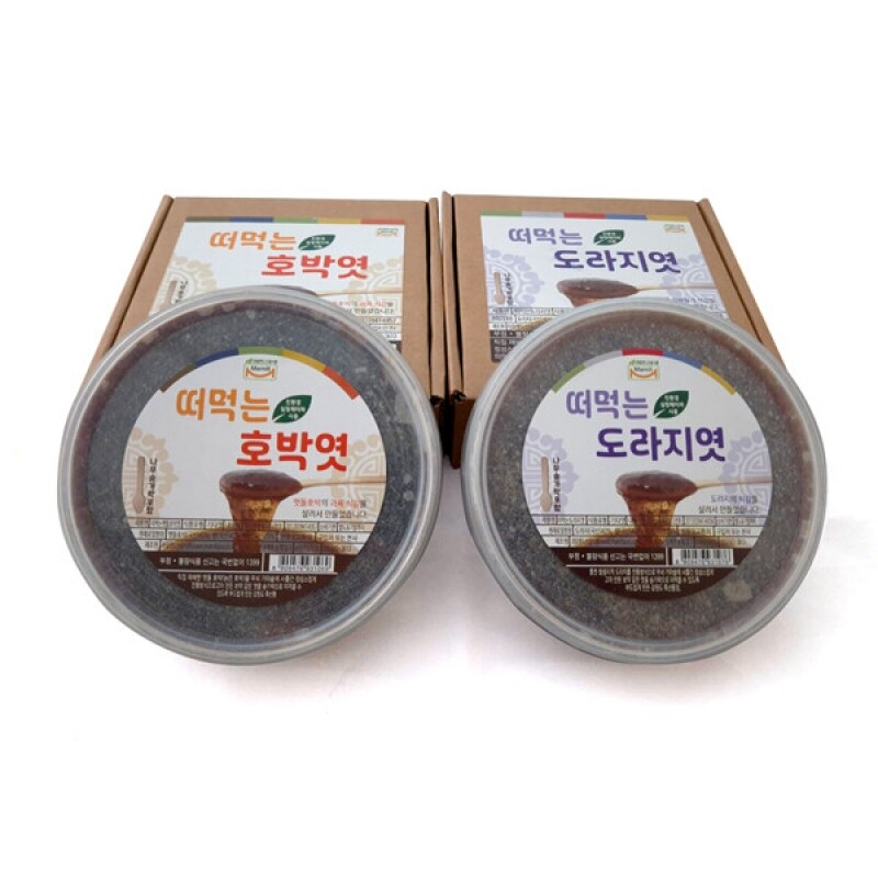 천연곡물과 엿기름만을 넣은 떠먹는 엿(호박_도라지)_300gx1ea